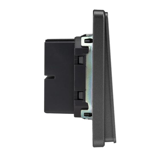 Выключатель ROUND 2 кл перекрестный (переключатель) 10А с/у титан KRANZ