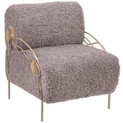 Кресло Нимфея Серый Айвори