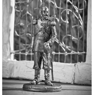 Оловянная фигура Николай 2 в парадном мундире 1896 г.