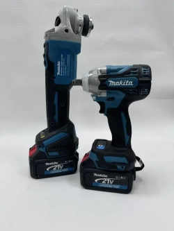 Аккумуляторный набор 2в1 УШМ болгарка и гайковерт Makita