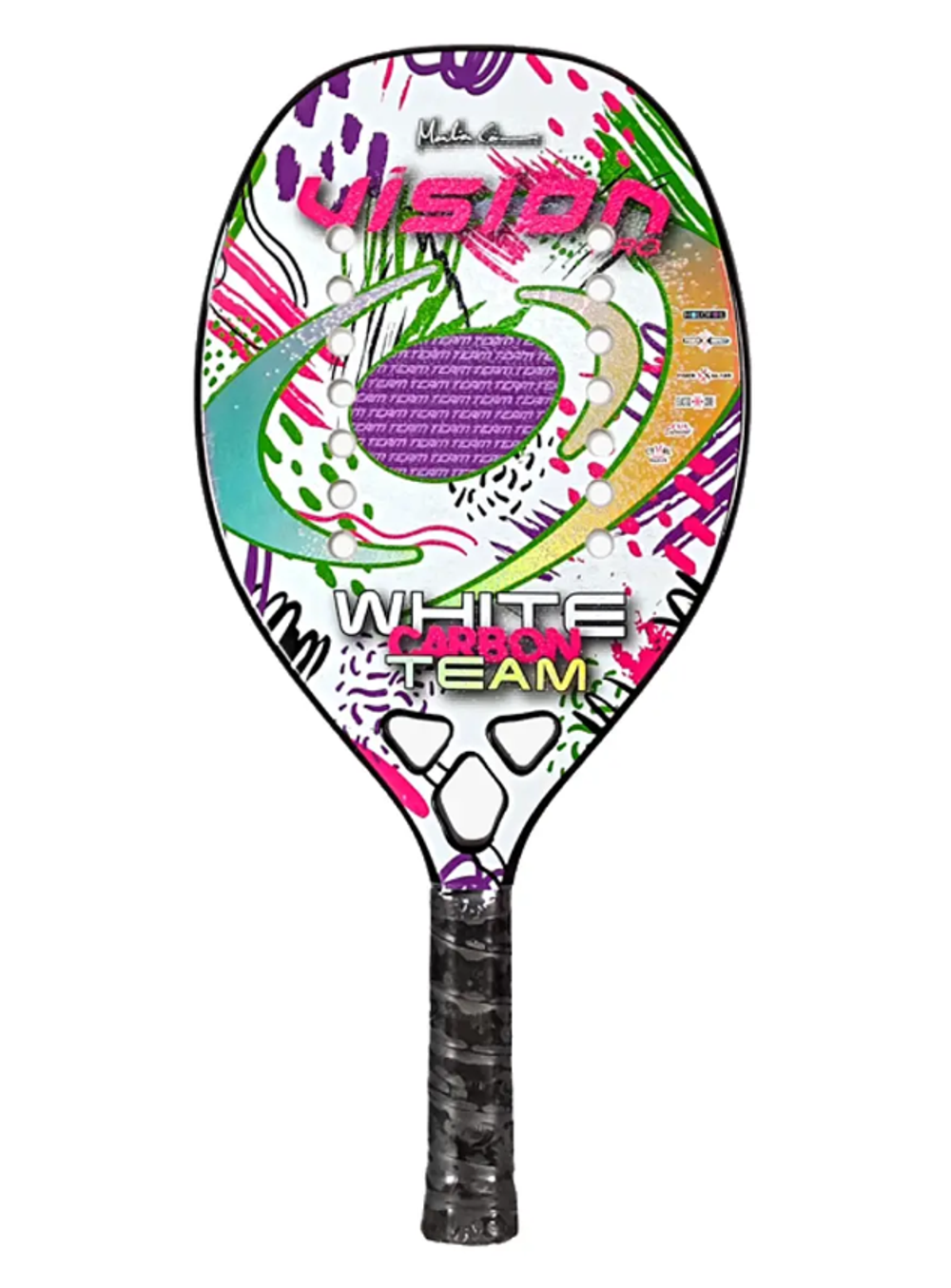 Ракетка White Carbon Team 2.3 Vision с заводским нанесением