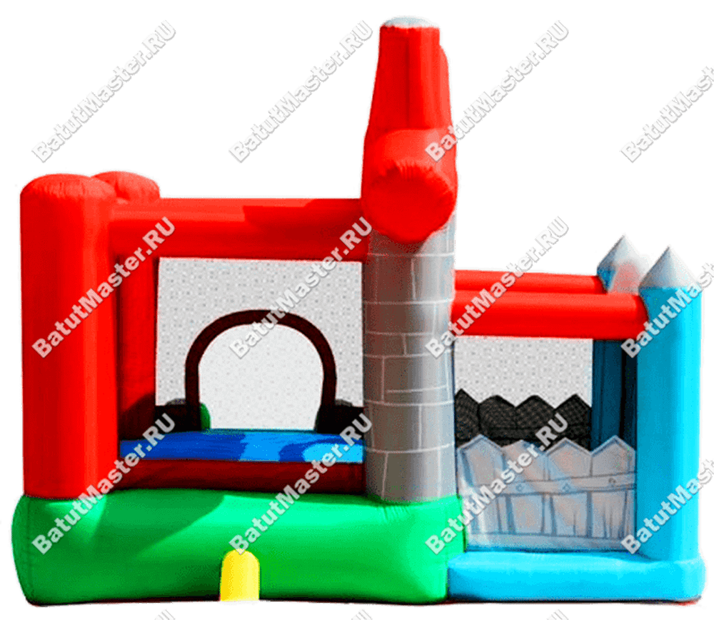 Детский надувной батут "Домик в деревне" 3.5*2.5*2.2 м