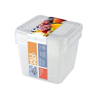 Комплект контейнеров для заморозки PT Frozen 0,75л квадр. 115х115х110 мм 3шт нат.