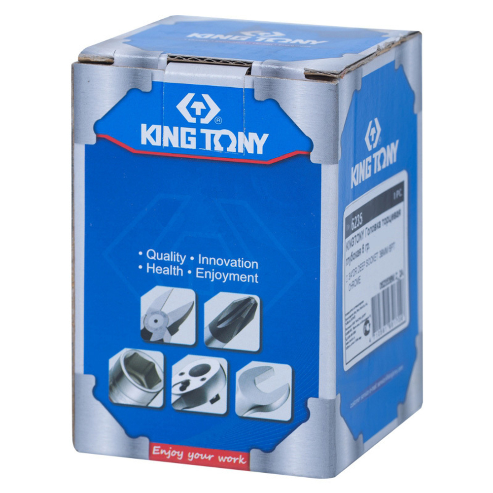 KING TONY (623537M) Головка торцевая глубокая шестигранная 3/4", 37 мм