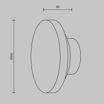 Бра 7W 3000K MOD437WL-L5BG3K белый/черный Glamping Maytoni