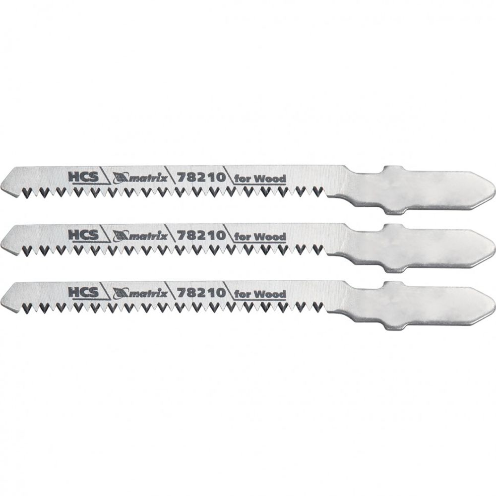 Полотна для электро-лобзика по дереву, 3 шт, T101AO, 50 x 1.4 мм, фигурный рез Matrix Professional, 78210