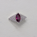 Avant tops with colored gem