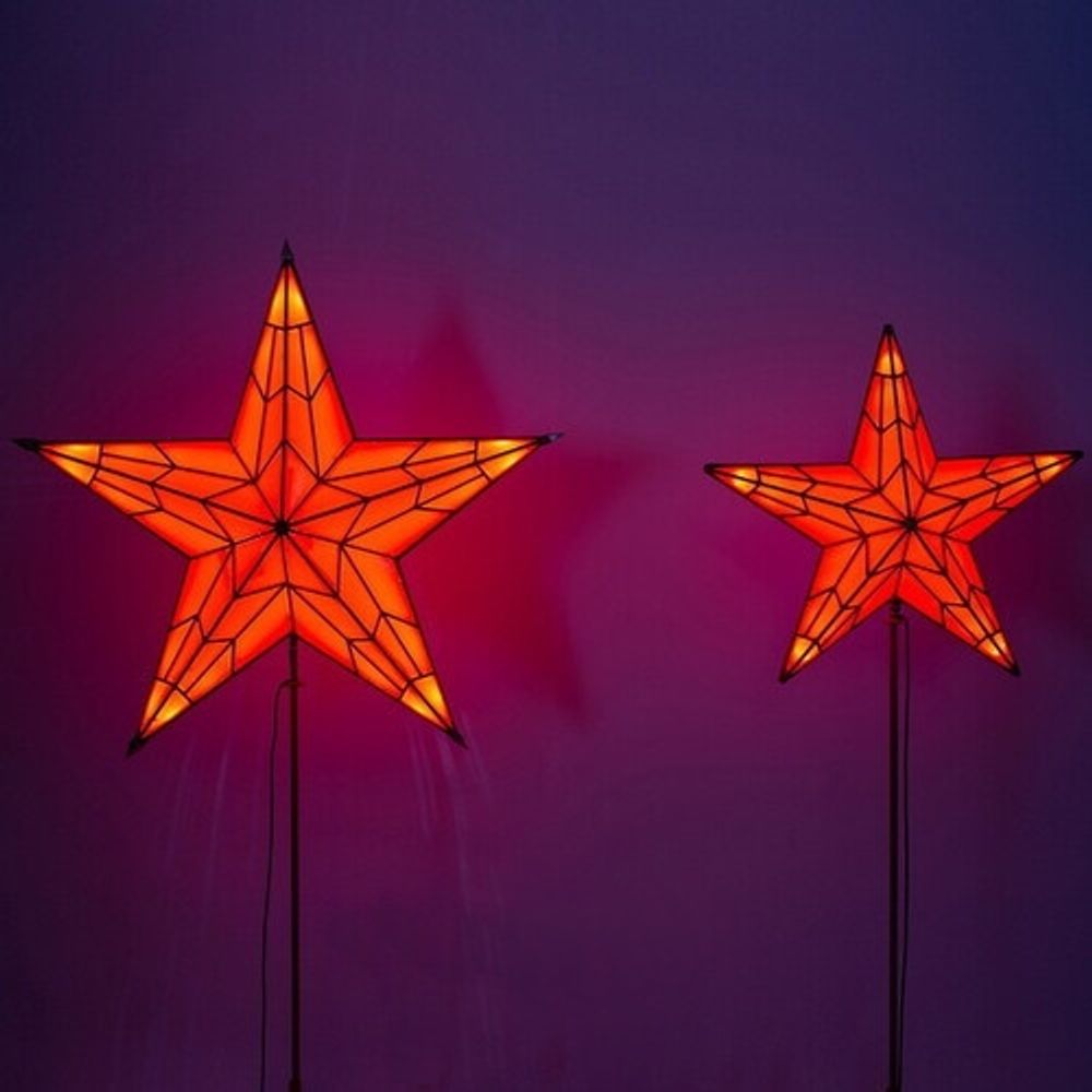 световая макушка/звезда на уличную елку "Рубиновая"