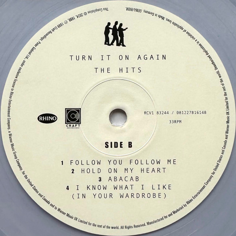 Genesis / Turn It On Again — The Hits (25th Anniversary Edition)(Clear Vinyl)(2LP)