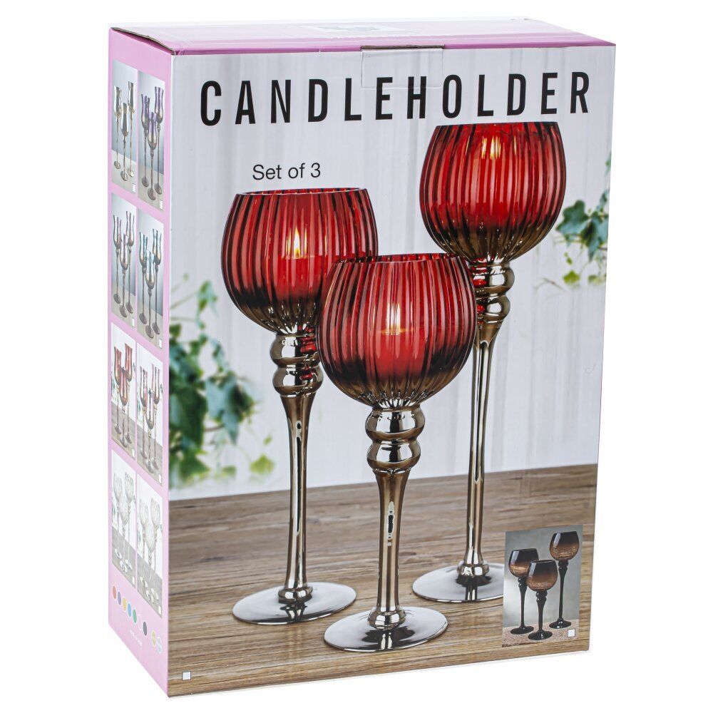 GAEM Набор из 3-х подсвечников, L35 W12 H40 см