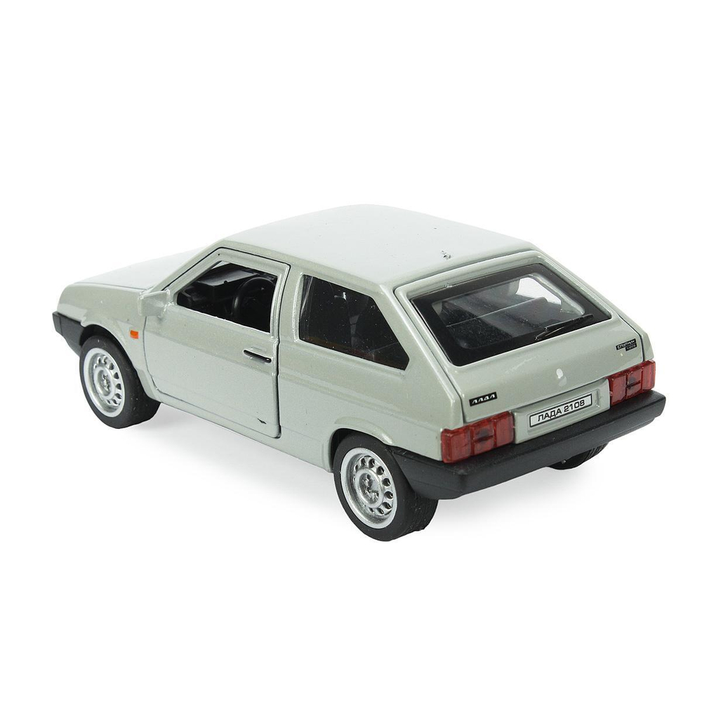 Модель ин. мет. "Lada-2108 Спутник" 12см, двер, баг, серебристый, коробка 2108-12-SR (Технопарк)