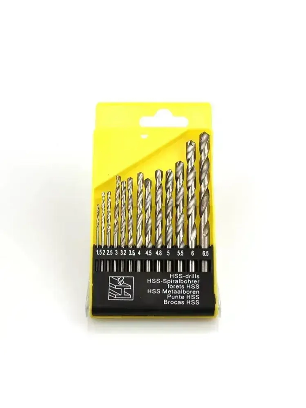 Сверла по металу 1,5 - 6,5 мм. Набор сверл HSS 13 шт.