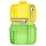 Munchkin, Lunch ™, Bento Box с посудой, для детей старше 18 месяцев, зеленый, набор из 3 предметов