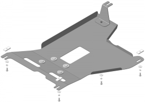 Защита стальная 2 мм Дт Renault Duster; Kaptur; Arkana MOTODOR.01739