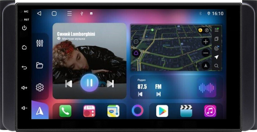 Магнитола для Toyota 200х100мм - FarCar BM832-7040H7 дисплей 7" IPS на Android 13, TS10, CarPlay, 4G SIM-слот, 4Гб/32Гб