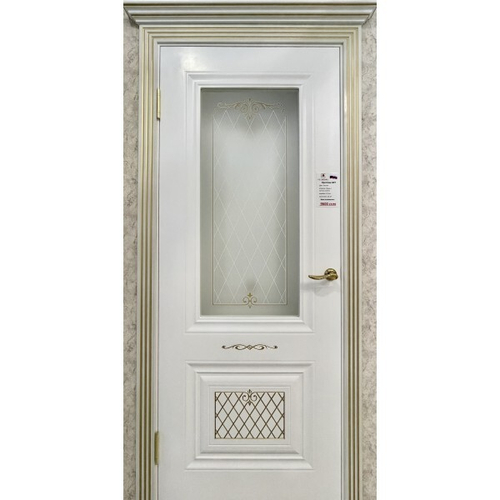 ДВЕРЬ МЕЖКОМНАТНАЯ ПРЕСТИЖ АРТ ПС БЕЛАЯ ЭМАЛЬ/ ПАТИНА ЗОЛОТО