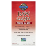 Garden of Life, RAW CoQ10, 200 мг, 60 веганских капсул