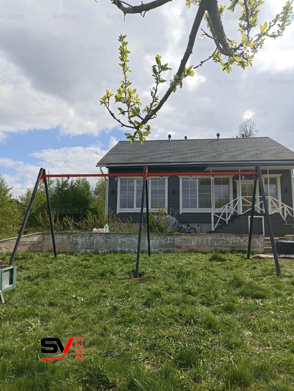 Монтаж уличных качелей Sv Sport Maxi х 2