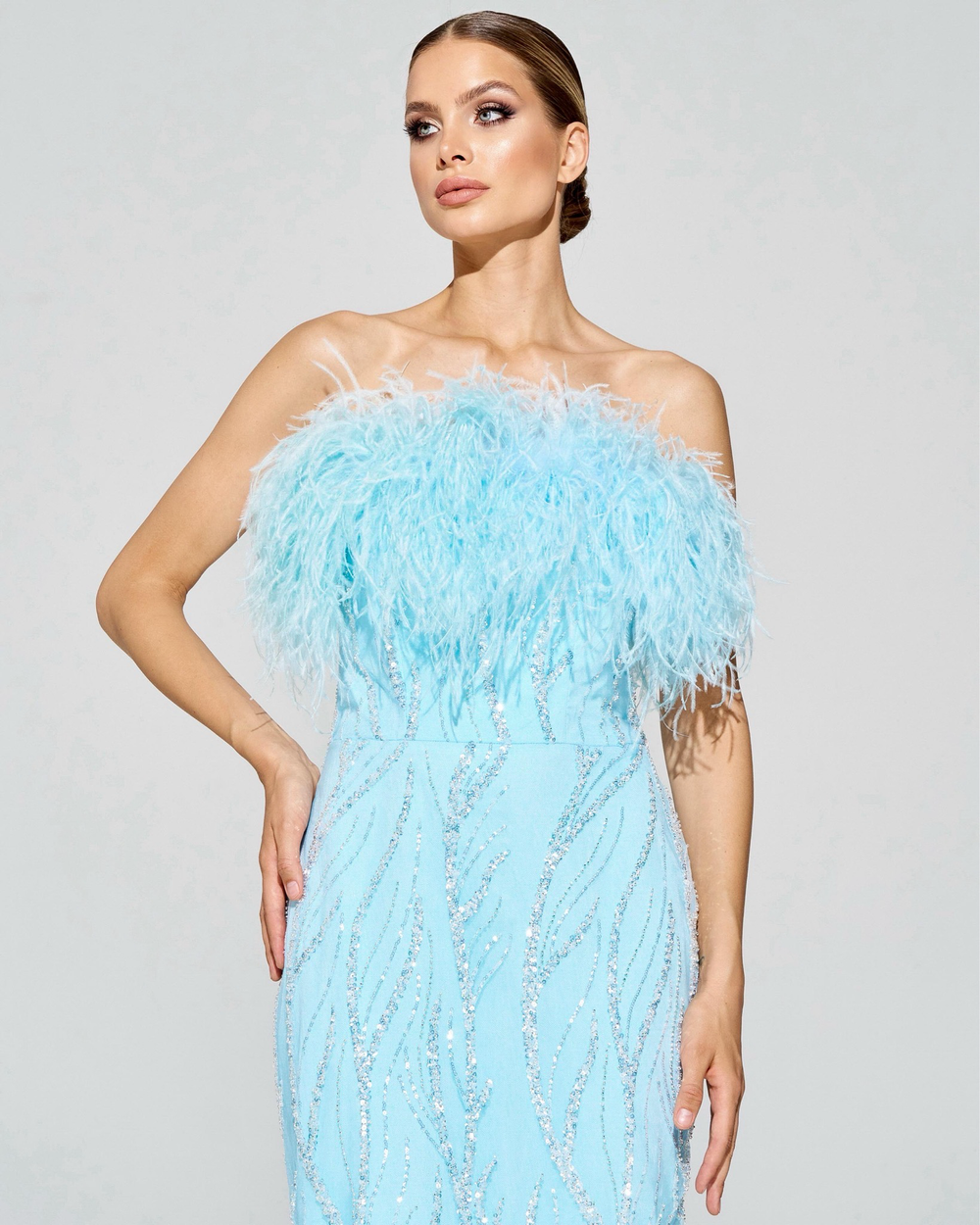 Корсетное платье Aquamarine