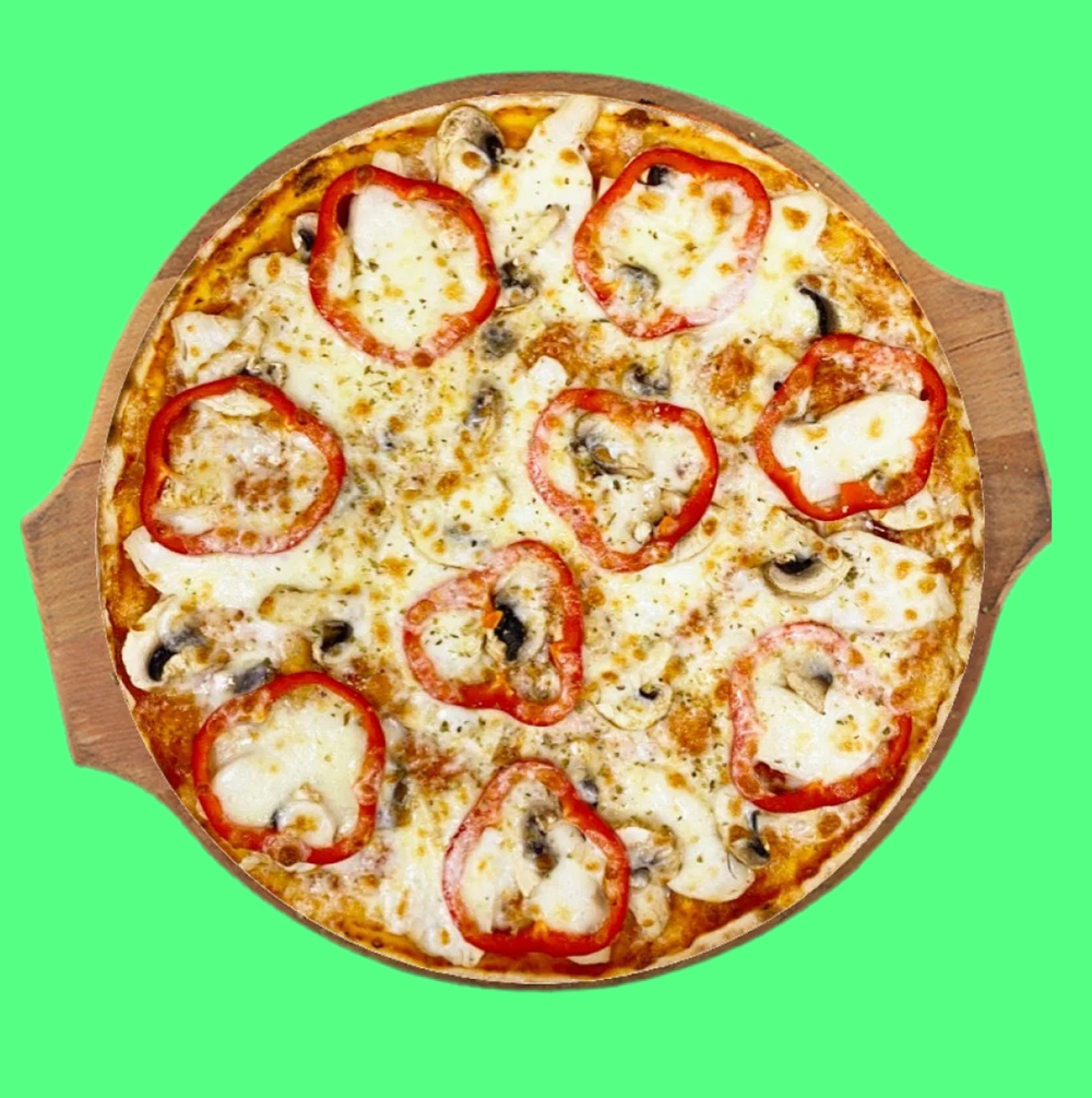 Курица с грибами 40 см ( ПО АКЦИИ )