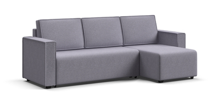 Угловой диван Норд лайт рогожка Malmo платина