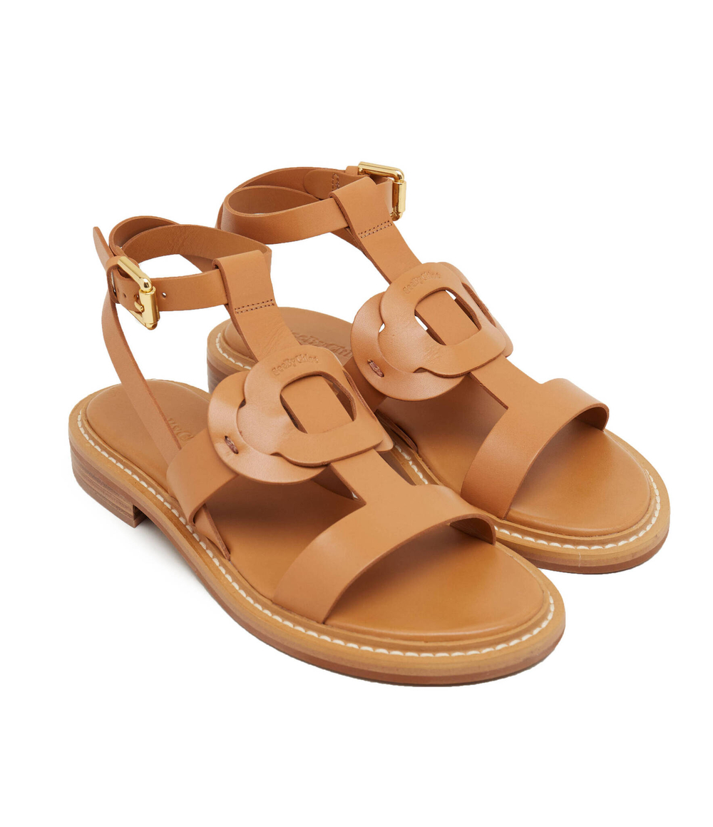 Кожаные босоножки See By Chlo\u00e9 - коричневый(SB42020A 19041)