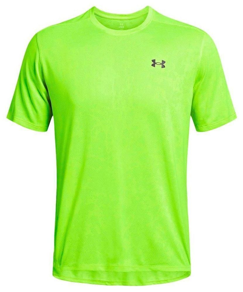Мужская теннисная футболка Under Armour UA Tech Vent Geode Short Slelve - high vis yellow/black
