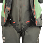 Зимний мужской костюм-поплавок ХСН Rescuer III NEW -45 (Hardguard) Зеленый (Красные молнии)
