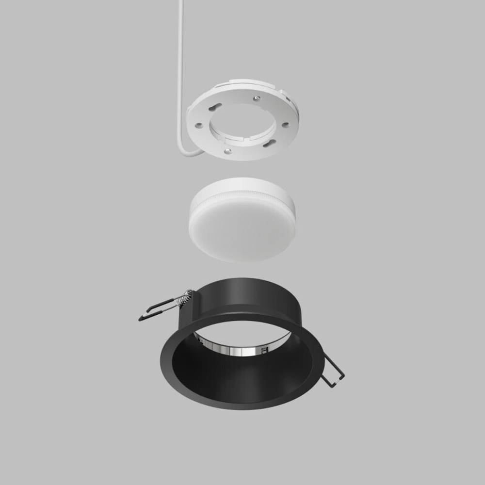 DK2155-BK Встраиваемый светильник INER, до 15 Вт LED, GX53, IP20, алюминий, чёрный