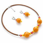 Комплект украшений из муранского стекла