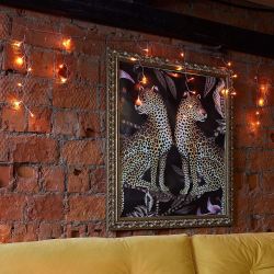 ULD-B12006-195-TTK AMBER IP44 Бахрома светодиодная с эффектом мерцания. 12м. Соединяемая. 195 светодиодов. Янтарный свет. Провод прозрачный. ТМ Uniel