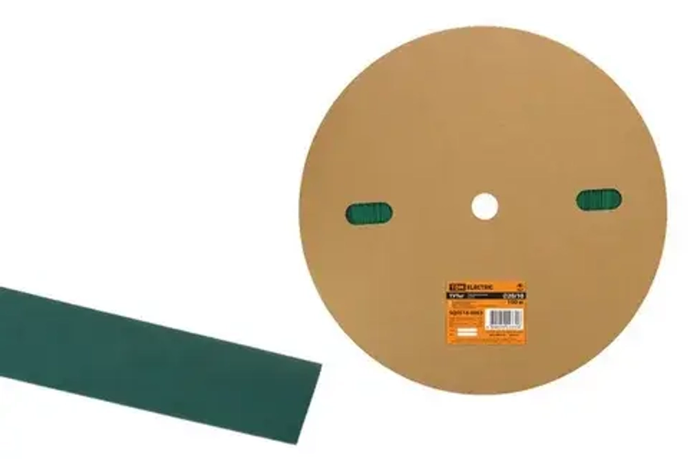 Трубка ТУТнг 16/8 зеленая (100 м/ролл) TDM SQ0518-0039