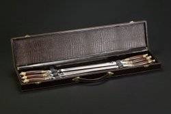 Подарочный набор шампуров в кейсе "Звери лесные"