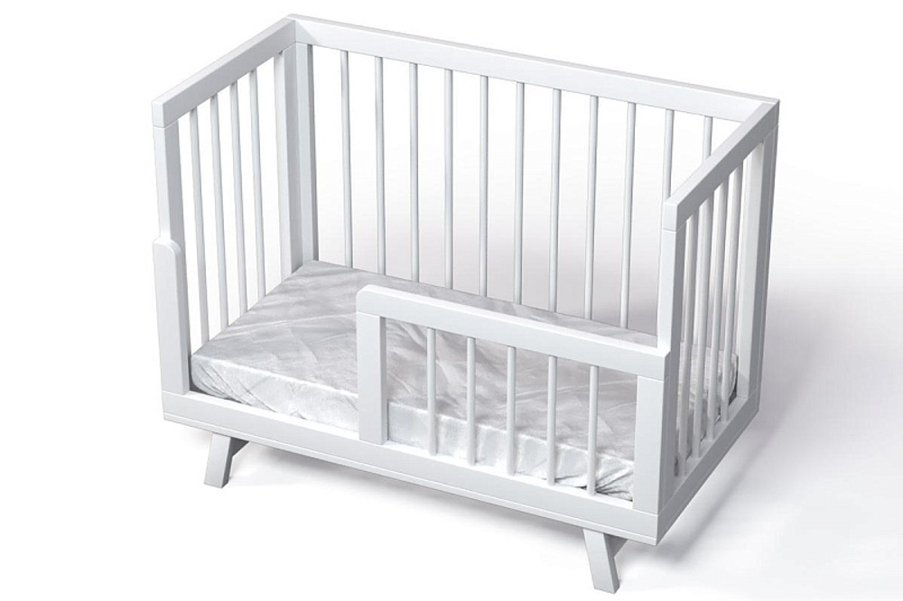 Кроватка детская Lillaland Lilla Aria с маятником белый