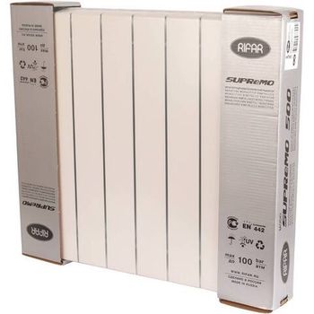 RIFAR SUPReMO VENTIL 500 SVR  8 секций радиатор биметаллический нижнее правое подключение (белый)