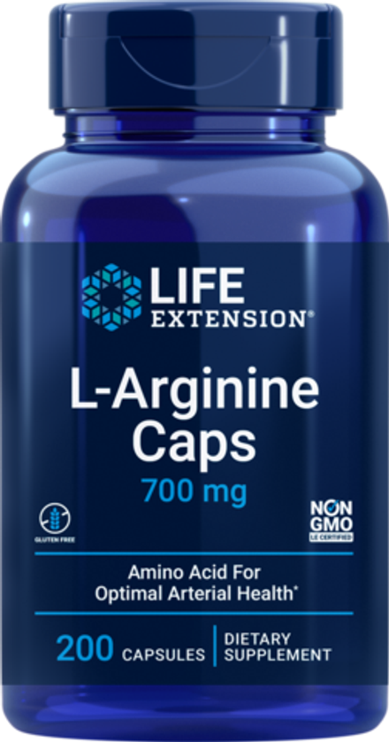 L-аргинин 700 мг 200 капсул Life Extension