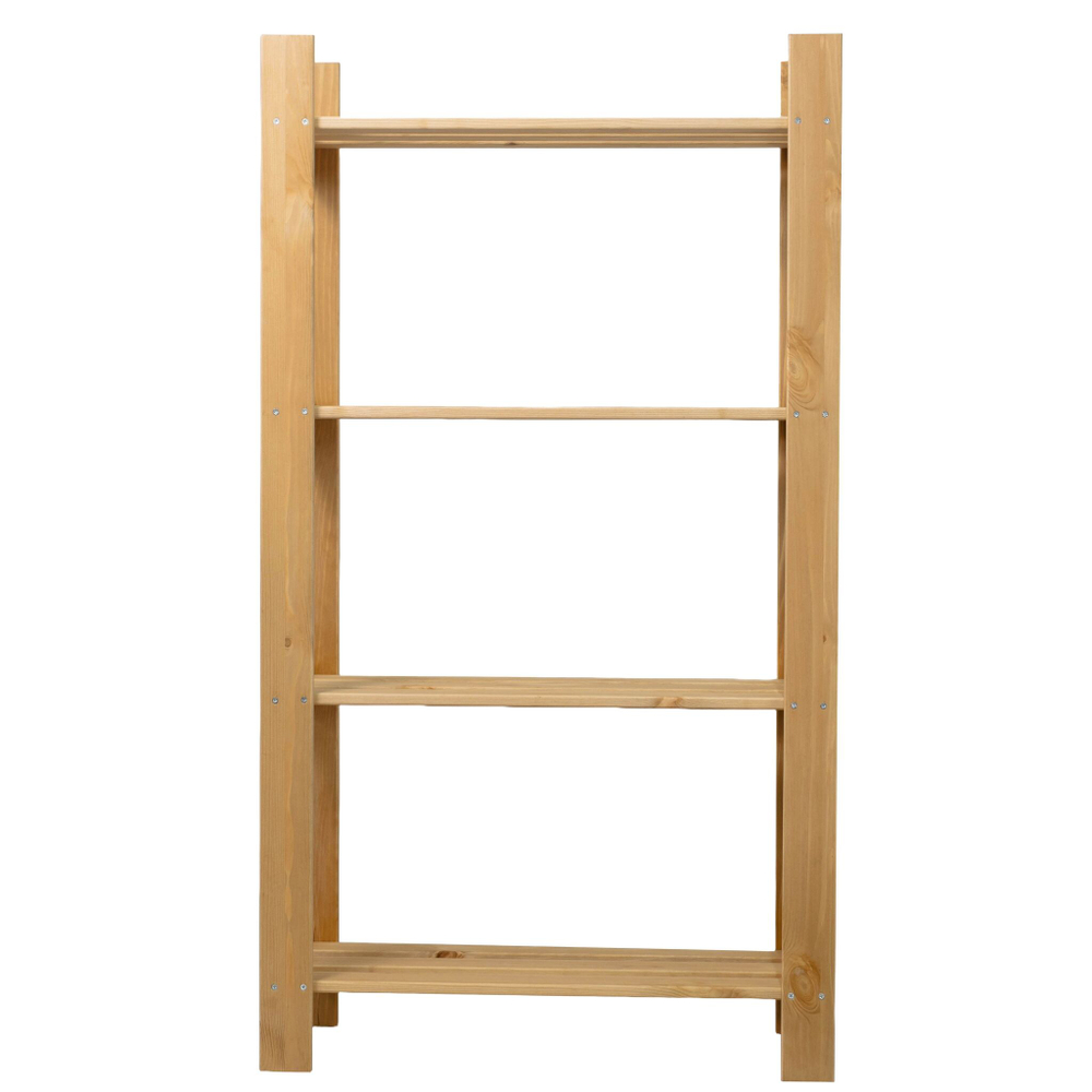 Стеллаж деревянный Альберт 116 см, без отделки