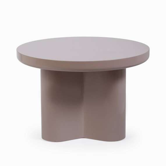 Кофейный стол Savanna Ø60х40 см, бежевый глянец