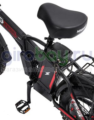 Электровелосипед Minako F10 Pro Dual 48V/20Ah (полный привод) 2025 года - Красный обод фото №9
