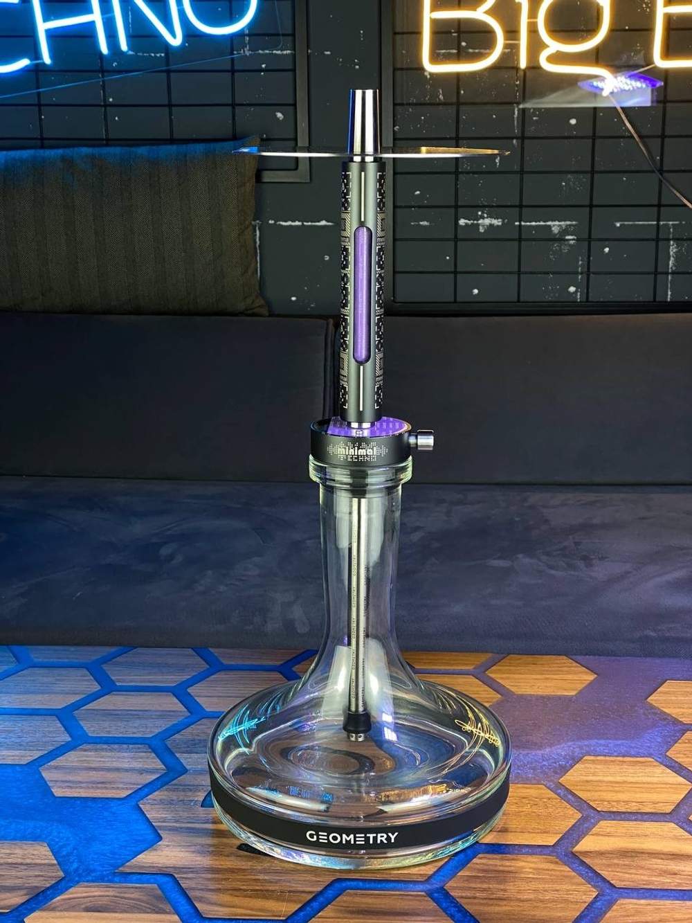 Кальян Geometry hookah TECHNO(фиолетовый)