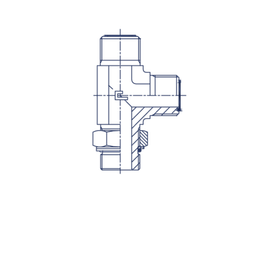 Штуцер FMLH D06 ORFS 9/16 - BSP 3/8
