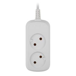 Удлинитель электрический ЭРА UDL-10-215 Greenline 2 розетки без заземления 1,5м ПВС 2x0.75мм2