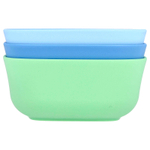 NUK, Миски для возрастных групп, для детей от 4 месяцев, синие и зеленые, 3 миски + 3 крышки