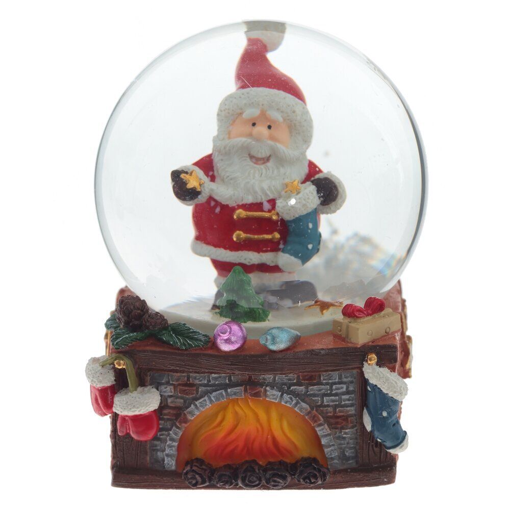 GAEM Фигурка декор в стекл шаре "Дед Мороз", D6 см, L6 W6 H8 см, 2в.
