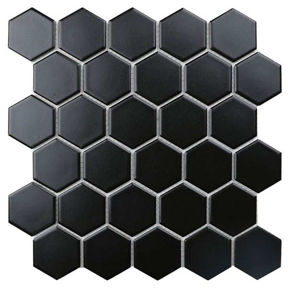 Мозаика Hexagon small Black Matt (MT83000/IDL4810)