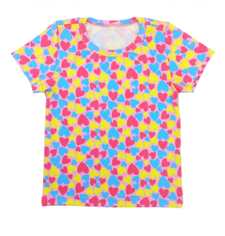 Футболка 412/11 сердца - три цвета