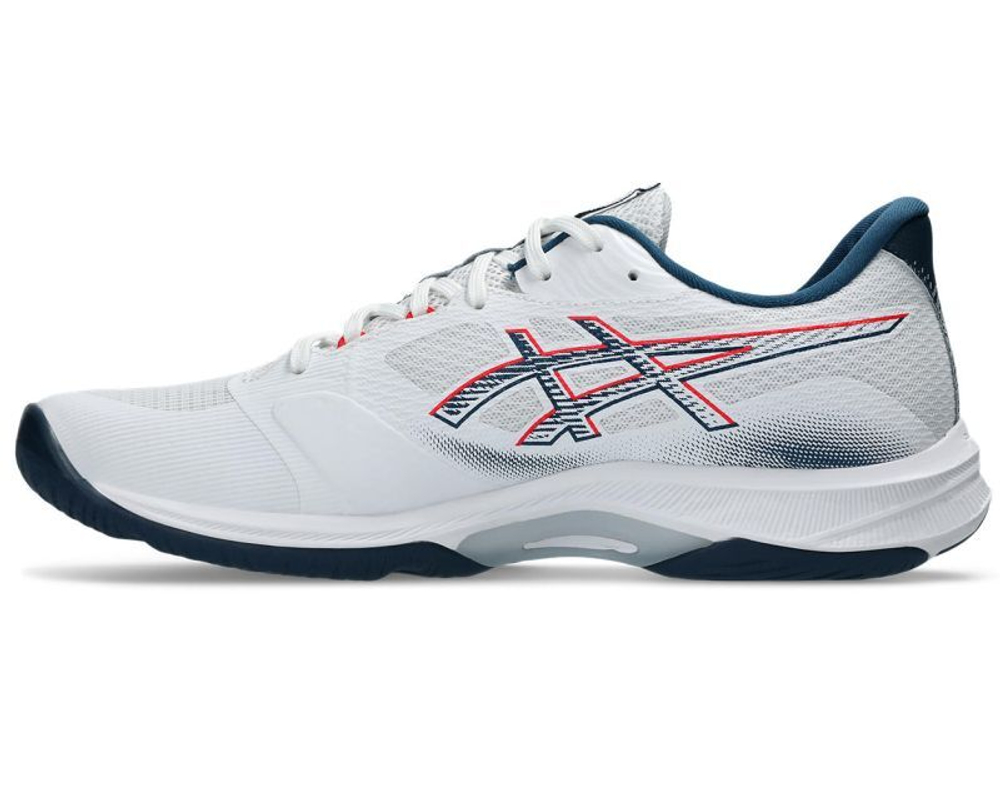 Мужские кроссовки для бадминтона/сквоша Asics Netburner Мячistic FF 4 - white/mako blue