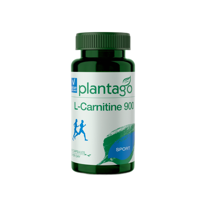 L-Карнитин, L-Carnitine, Plantago, 60 капсул