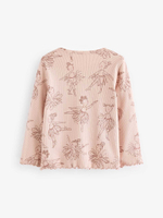 Лонгслив и легинсы в комплекте для девочки Next 168-477, Розовый