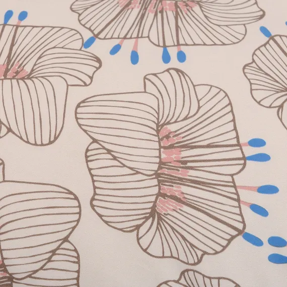 Набор из двух наволочек из сатина с принтом "Цветы" Prairie 50х70 см